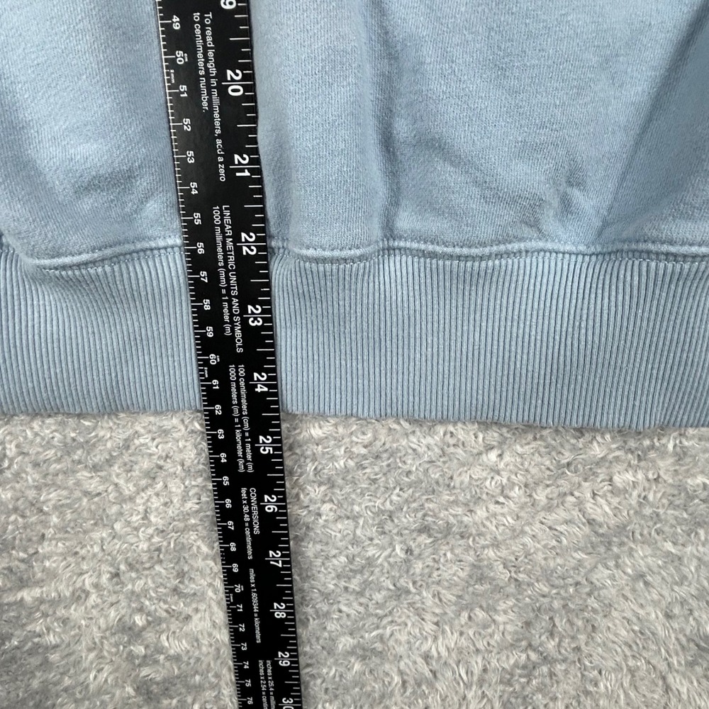 American‎ Eagle Light Blue Celestial Sun Mountain Graphic Sweatshirt Size XS - Picture 7 of 13